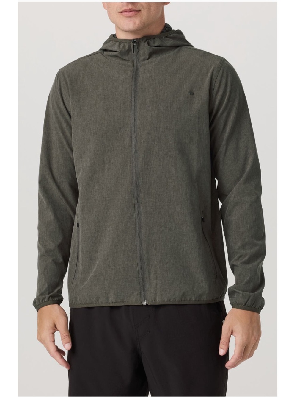 Vuori Olive Hooded Windbreaker Jacket